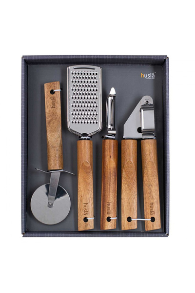 Other SET DE USTENSILE DE BUCĂTĂRIE DIN LEMN HUSLA 4 PIESE