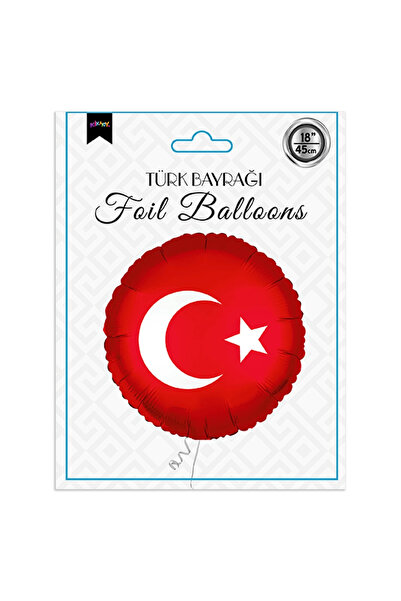 Generic Brand Turkish Flag Foil Balloon 18"