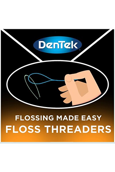 DENTEK Floss Threaders for Braces, Bridges & Implants - 50 Count (Pack of 1)
