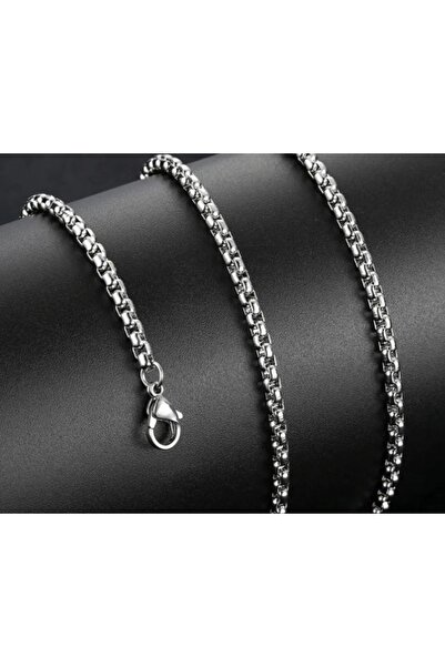 voyageaccessory Çift Taraflı Tapınakçı (Templar) Kolye – Antik Gümüş Renk Mavi Cam Göz Detaylı Çelik Kolye