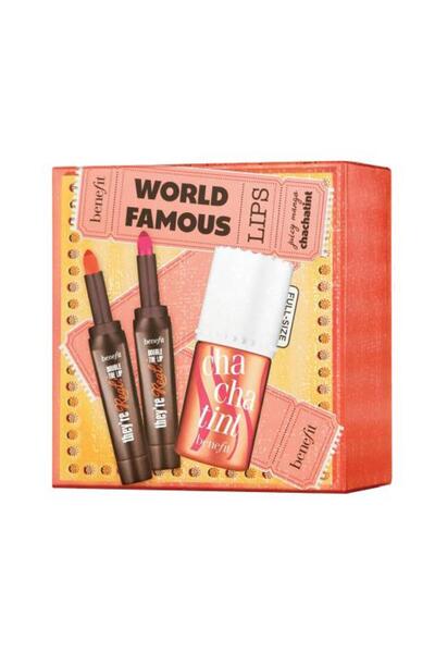 BENEFIT World Famous Lips ChaChaTint 3-in-1 Makeup Set