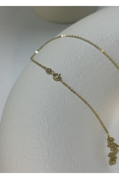 KİLİGİSTANBUL XP KEDİLİ KOLYE (14K ALTIN GÖRÜNÜMLÜ,KARARMALARA KARŞI DAYANIKLI) 40 cm