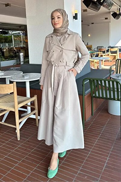 Tesettür Diyarı طقم نسائي من قطعتين يتكون من معطف وتنورة للحجاب