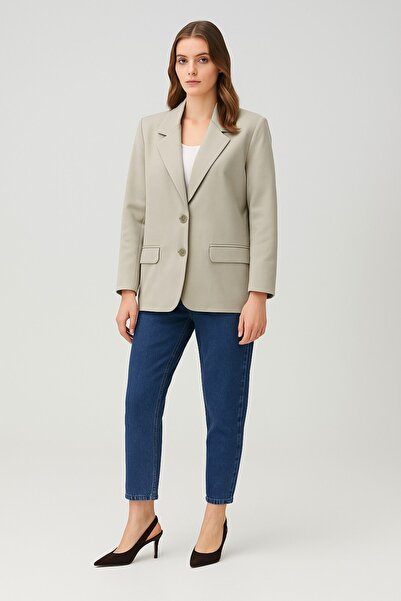 HAKKE Regular Astarlı Dokuma Blazer CEKET