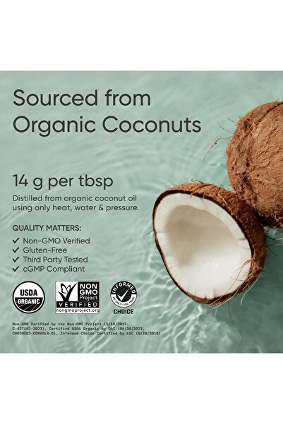 Sports Research Extra Virgin MCT Oil Derived Only From Non-GMO Coconut
