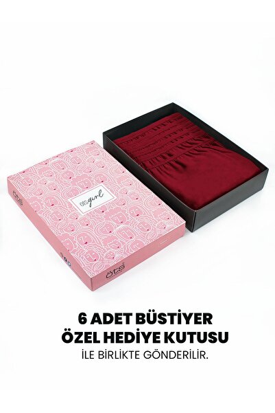 Öts Premium σουτιέν προπόνησης για κορίτσια 6 τεμαχίων - Σε κουτί δώρου, βαμβακερό ύφασμα, εξαιρετικά μαλακό, ελαστικό και