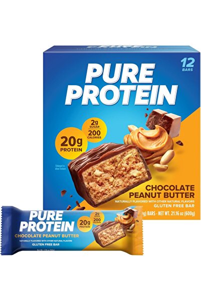 Pure Protein Chocolate Peanut Butter Bars – 12 Count, 50 g Each