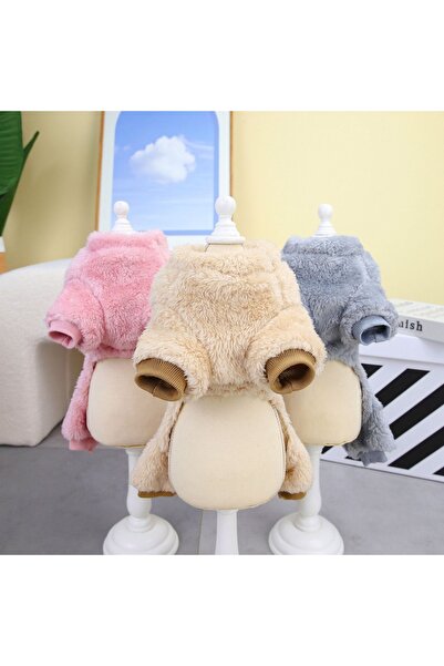 OEM Salopeta cocolino pufoasa, pentru animale de companie mici si mijlocii, cu inel atasare lesa, DOG-01