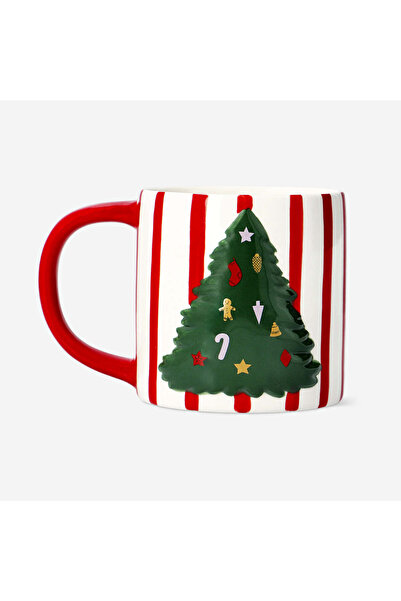 Flying Tiger Copenhagen Çam Ağacı Desenli Seramik Kupa 400 ml