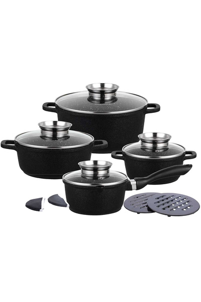 Other KLAUSBERG KB-7360 SET DE VASE DE GĂTIT DIN GRANIT, 12 PIESE