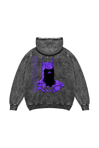 Sekizbiraltı هودي أسود كبير الحجم مطبوع عليه بات يارايت للجنسين وقابل للغسل