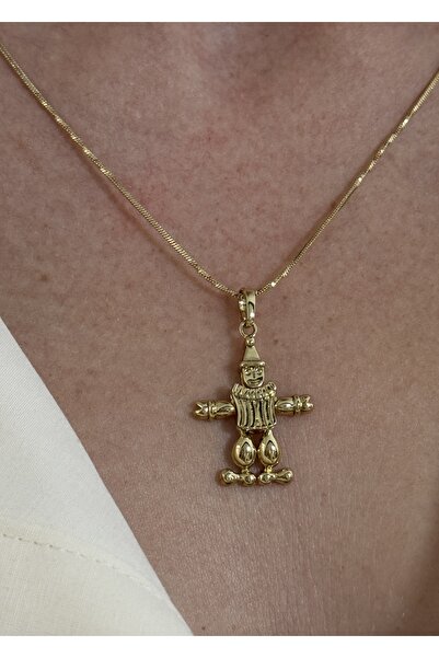 KİLİGİSTANBUL XP PALYAÇO KOLYE (14K ALTIN GÖRÜNÜMLÜ,KARARMALARA KARŞI DAYANIKLI) 42 cm