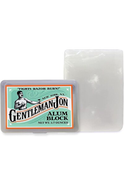 Gentleman Gentlemans Jon Alum Block with Plastic Case, 3.7 oz