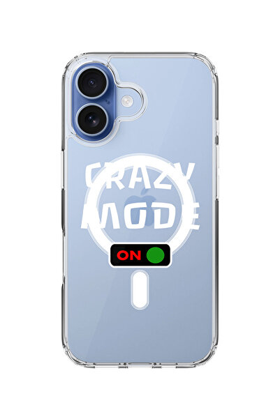 Stylizedd جراب MagSafe كلاسيكي شفاف لهاتف iPhone 17، غطاء شفاف ناعم هجين - Cr...