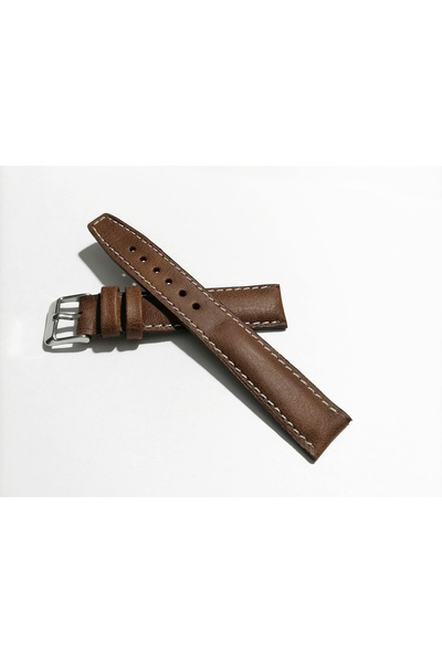 FADO & Genuine Leather Watch Band Compatible with Every Watch 18 mm (289) White Stitching