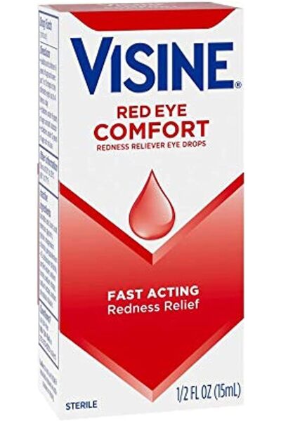 visine Red Eye Comfort, Redness Reliever Eye Drops 15 ml