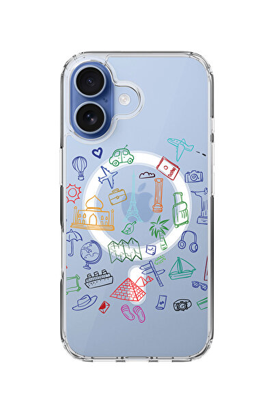 Stylizedd جراب MagSafe كلاسيكي شفاف لهاتف iPhone 17، جراب هجين ناعم مرن شفاف ...