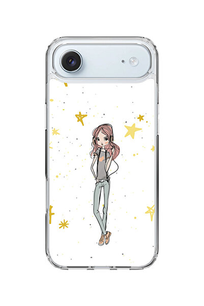 Stylizedd جراب MagSafe كلاسيكي شفاف لهاتف iPhone Air، غطاء شفاف ناعم هجين - G...