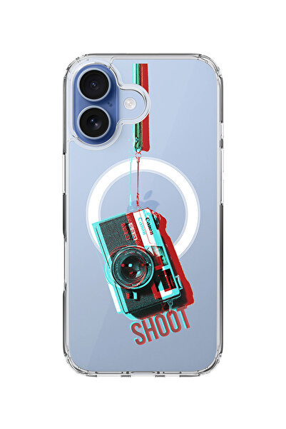 Stylizedd جراب MagSafe كلاسيكي شفاف لهاتف iPhone 17، جراب هجين ناعم مرن شفاف ...