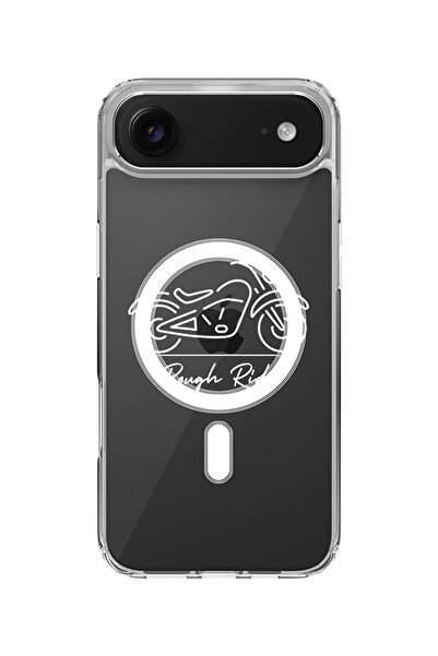 Stylizedd جراب MagSafe كلاسيكي شفاف لهاتف iPhone Air، غطاء شفاف ناعم هجين - R...