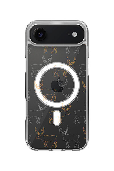 Stylizedd جراب MagSafe كلاسيكي شفاف لهاتف iPhone Air، غطاء شفاف ناعم هجين - ل...