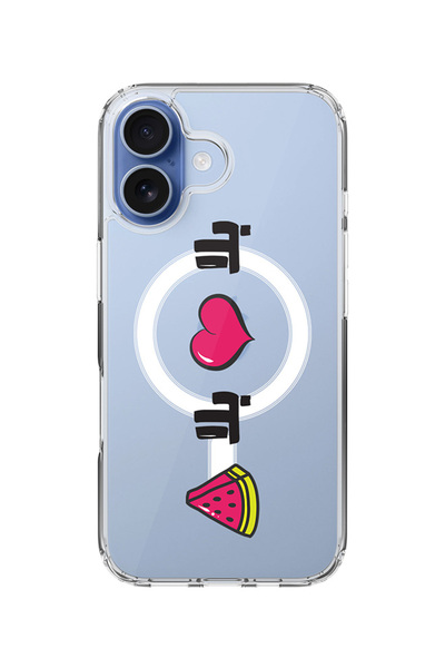 Stylizedd جراب ماج سيف كلاسيكي شفاف لهاتف آيفون 17، غطاء شفاف ناعم هجين - بلا حب بلا باتيك