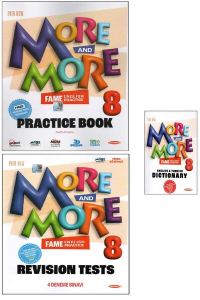 Kurmay Yayınları More and More 8. Sınıf PRACTICE BOOK & REVISION TEST & DICTI...