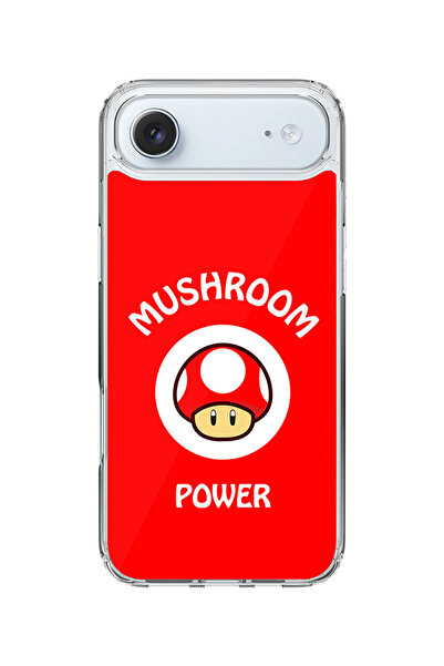 Stylizedd Classic Clear MagSafe Case for iPhone Air , Hybrid Soft Transparent Cover - Mushroom Power