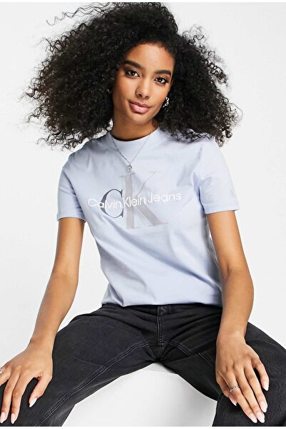 Calvin Klein Tonal baskılı %100 pamuk regular t-shirt