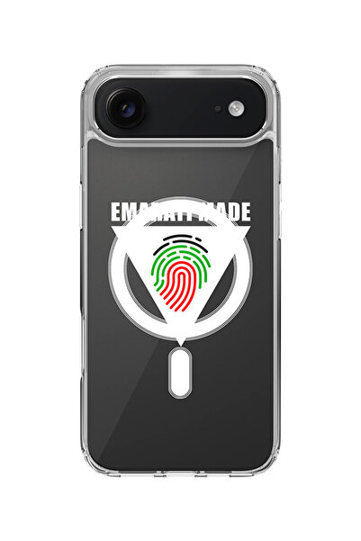 Stylizedd غطاء ماج سيف كلاسيكي شفاف لهاتف آيفون آير، غطاء هجين ناعم شفاف - مثلث صناعة إماراتية