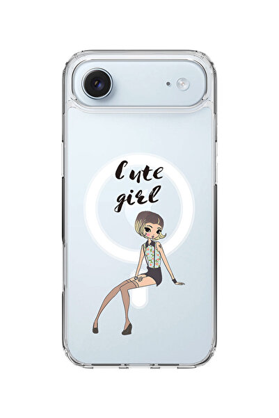 Stylizedd جراب MagSafe كلاسيكي شفاف لهاتف iPhone Air، غطاء شفاف ناعم هجين - ف...