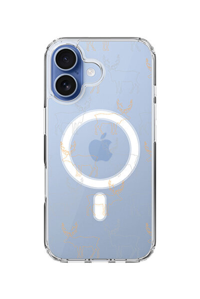 Stylizedd جراب MagSafe كلاسيكي شفاف لهاتف iPhone 17، غطاء شفاف ناعم هجين - لو...