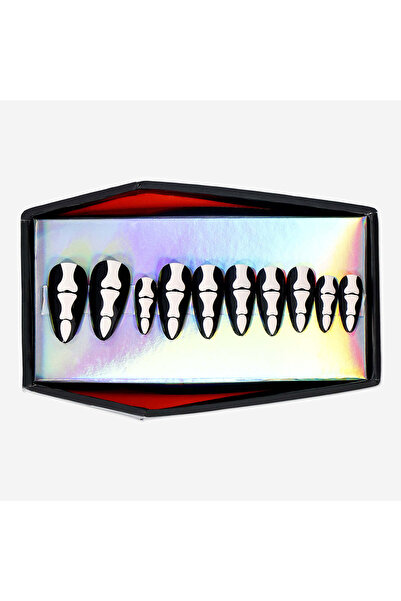 Flying Tiger Copenhagen İskelet Detaylı 24'lü Takma Tırnak Seti