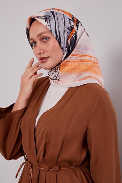 Levidor Ασημί έθνικ σχέδιο βαμβακερό κασκόλ