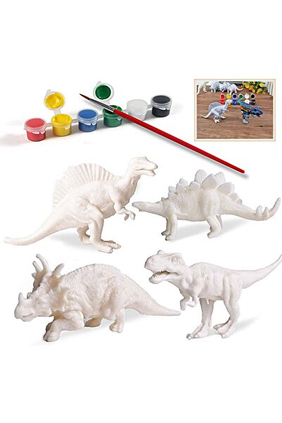 MARAH TOYS Kasakrist 3D Dinosaur Fun Toy - Educational Arts and Crafts Kit for Kids with Non-toxic Washable Acr