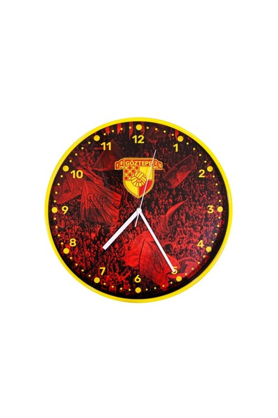 GOZGOZ Göztepe Taraftar Sarı Kırmızı Duvar Saati