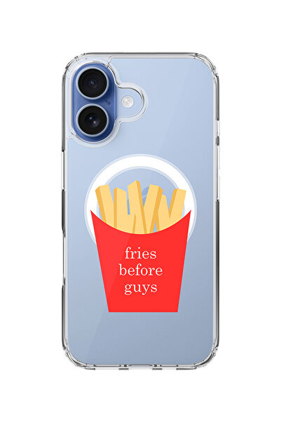 Stylizedd جراب MagSafe كلاسيكي شفاف لهاتف iPhone 17، غطاء شفاف ناعم هجين - Fr...