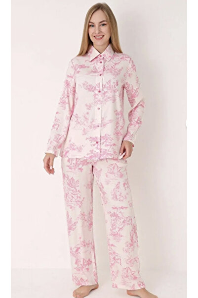 NBB Women's 100% Viscose Shirt Collar Pajama Set