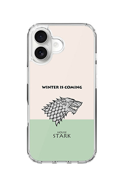 Stylizedd جراب MagSafe كلاسيكي شفاف لهاتف iPhone 17، غطاء شفاف ناعم هجين - GOT House Stark