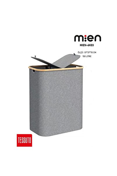 MİEN MIEN-6K03 150 LİTRE ÇİFT BÖLMELİ KATLANABİLİR ÇAMAŞIR SEPETİ