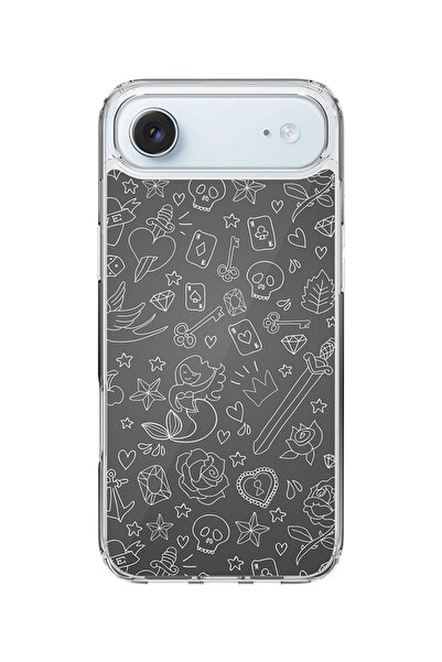 Stylizedd جراب MagSafe كلاسيكي شفاف لهاتف iPhone Air، غطاء شفاف ناعم هجين - ط...