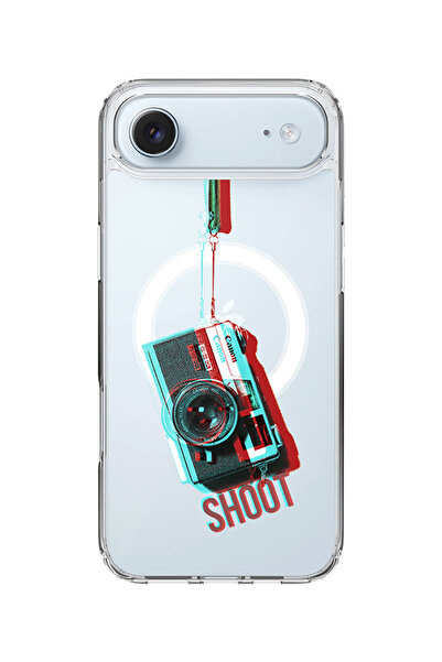 Stylizedd جراب MagSafe كلاسيكي شفاف لهاتف iPhone Air، جراب هجين ناعم مرن شفاف...