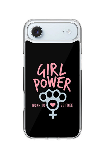 Stylizedd Classic Clear MagSafe Case for iPhone Air , Hybrid Soft Transparent Cover - Girl Power