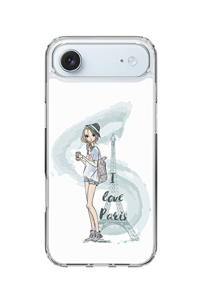 Stylizedd جراب MagSafe كلاسيكي شفاف لهاتف iPhone Air، غطاء شفاف ناعم هجين - أ...