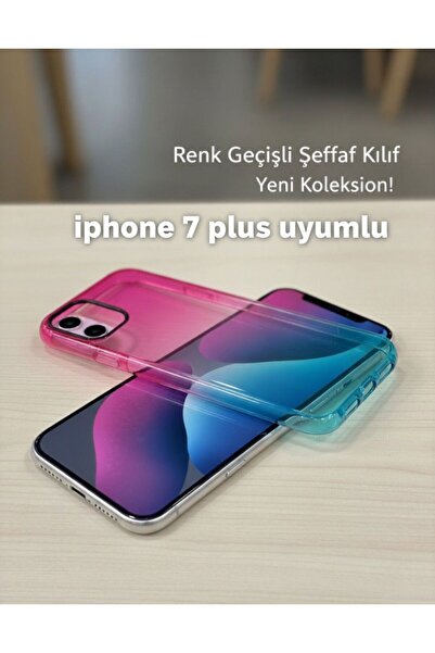 Fiesta IPHONE 7-8 PLUS RENK GEÇİŞLİ ŞEFFAF