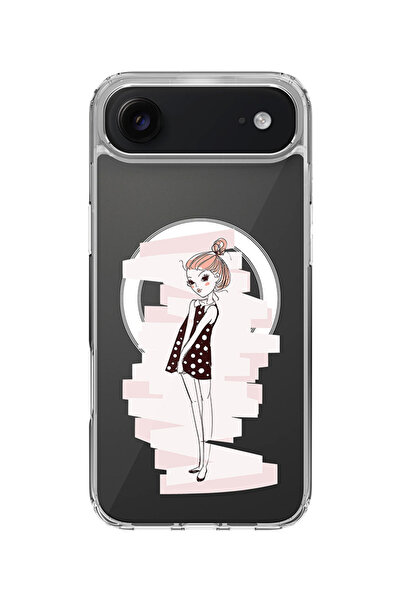 Stylizedd جراب MagSafe كلاسيكي شفاف لهاتف iPhone Air، جراب هجين ناعم ومرن وشف...