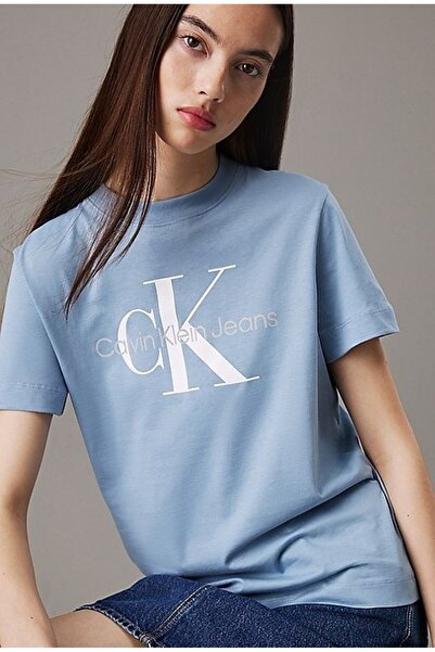 Calvin Klein Monogram dokuma %100 pamuklu baskılı t-shirt