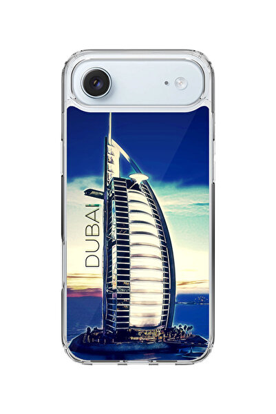 Stylizedd جراب ماج سيف كلاسيكي شفاف لهاتف آيفون آير، غطاء شفاف ناعم هجين - برج العرب - دبي