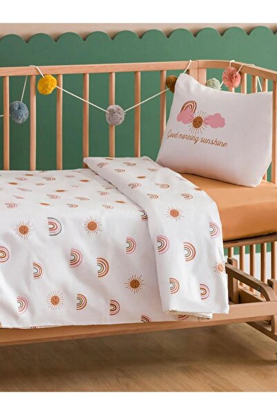 LC Waikiki طقم غطاء لحاف أطفال من القطن المنقوش (W3)