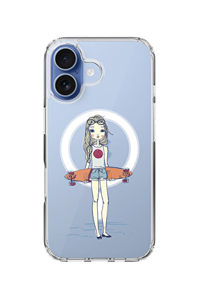 Stylizedd جراب MagSafe كلاسيكي شفاف لهاتف iPhone 17، جراب هجين ناعم مرن شفاف ...